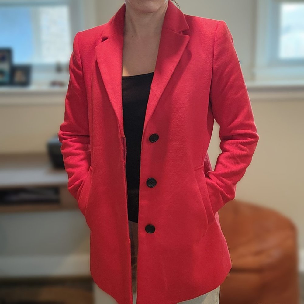 Red Wool Coat - Banana Republic - Picture 8 of 9